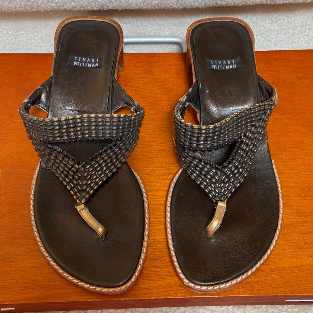 stuart weitzman slides / mules / sandals